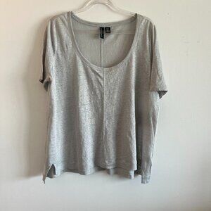 Cynthia Rowley 100% Linen T shirt Size Medium